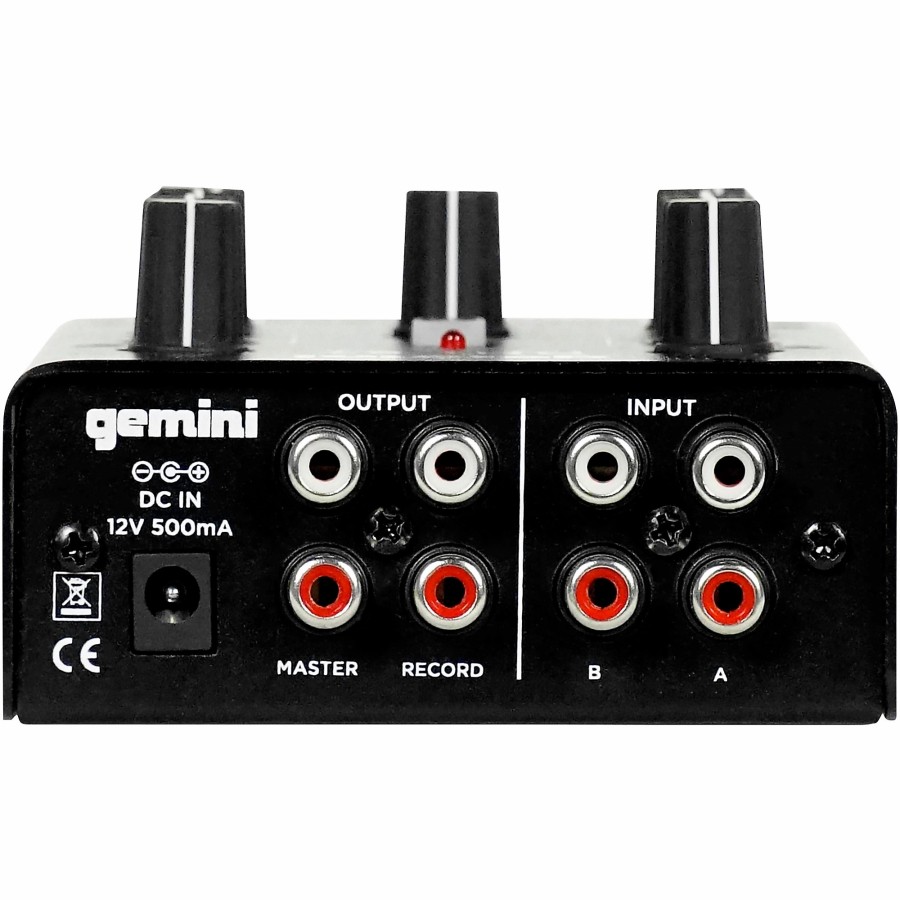 Dj Equipment Gemini | Gemini Gemini Mm1Bt 2 Channel Mixer With Bluetooth Input