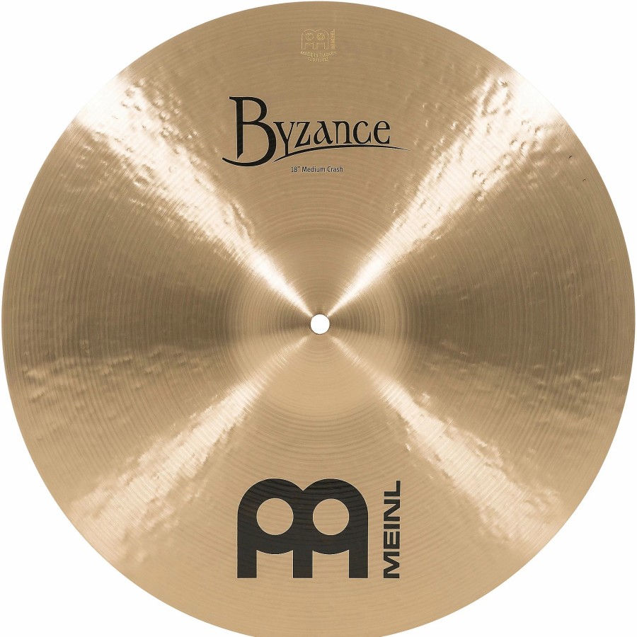 Drums MEINL Crash Cymbals | Meinl Byzance Medium Crash Traditional Cymbal 18 In.