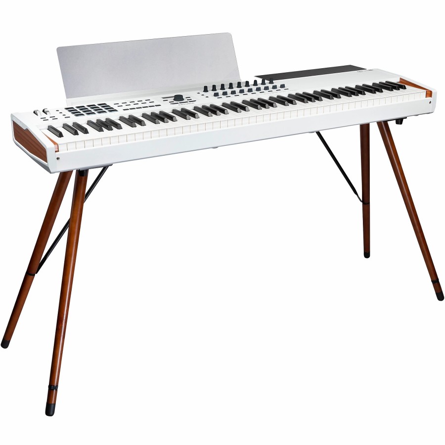 Keyboards & Midi Arturia | Arturia Keylab 88 Mkii Keyboard Controller And Matching Wooden Legs White