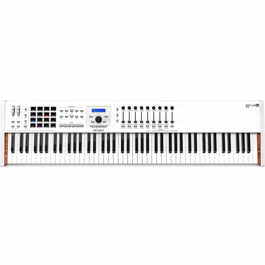 Keyboards & Midi Arturia | Arturia Keylab 88 Mkii Keyboard Controller And Matching Wooden Legs White