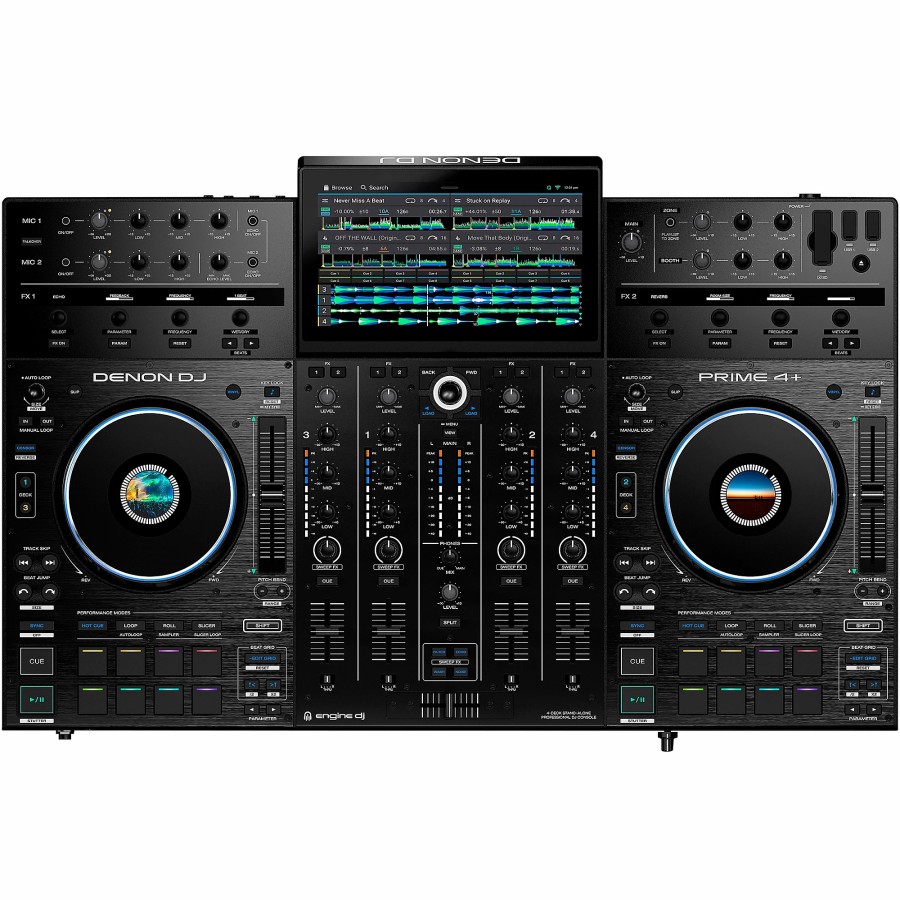 Dj Equipment Denon DJ | Denon Dj Prime 4+ Standalone Streaming 4-Channel Dj Controller Black