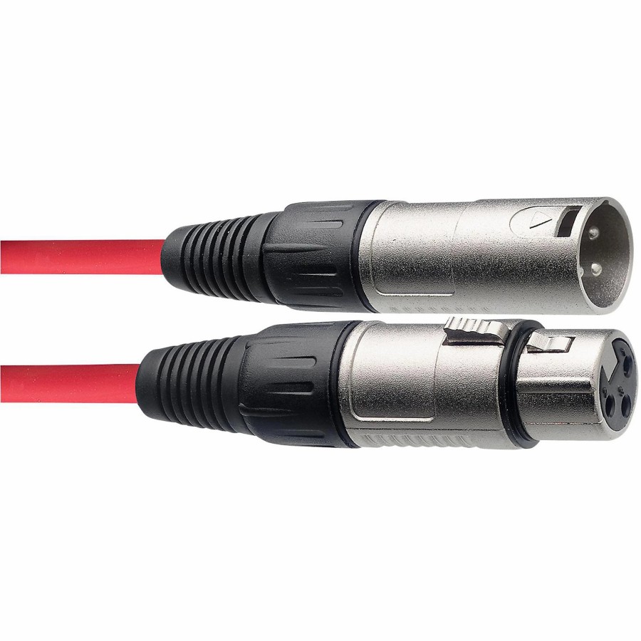 Accessories Stagg | Stagg Xlr Microphone Cable 20' - Assorted Colors Red