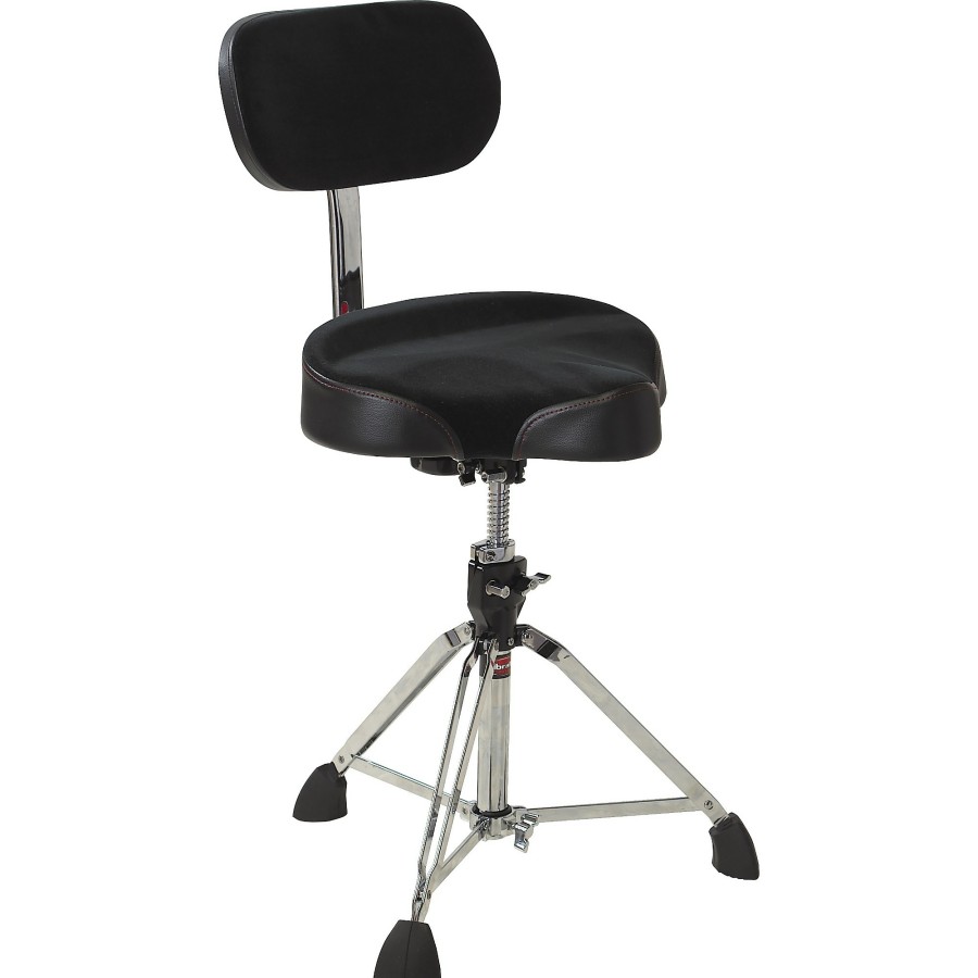 Drums Gibraltar | Gibraltar Drum Throne With Oversized Motorcycle Seat And Backrest