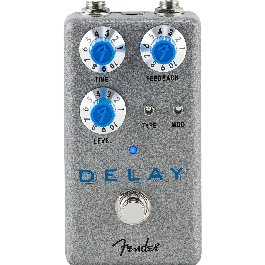 Amps & Effects Fender Delay & Reverb | Fender Hammertone Delay Effects Pedal Gray And Blue