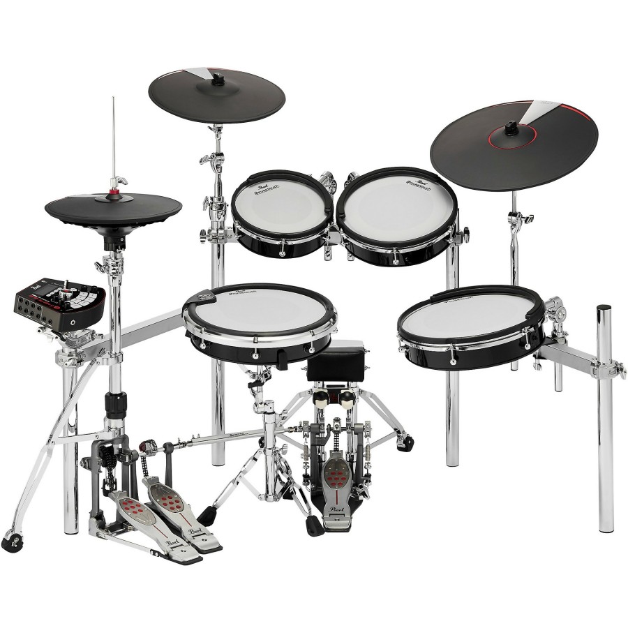 Drums Pearl Electronic Drum Sets | Pearl E/Merge E/Traditional Electronic Drum Set Powered By Korg Jet Black