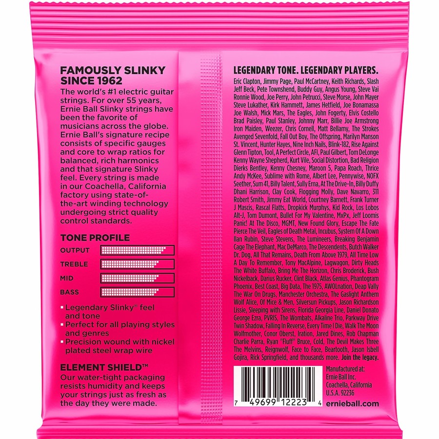 Guitars Ernie Ball Guitar Strings | Ernie Ball Super Slinky 2223 (9-42) Nickel Wound Electric Guitar Strings