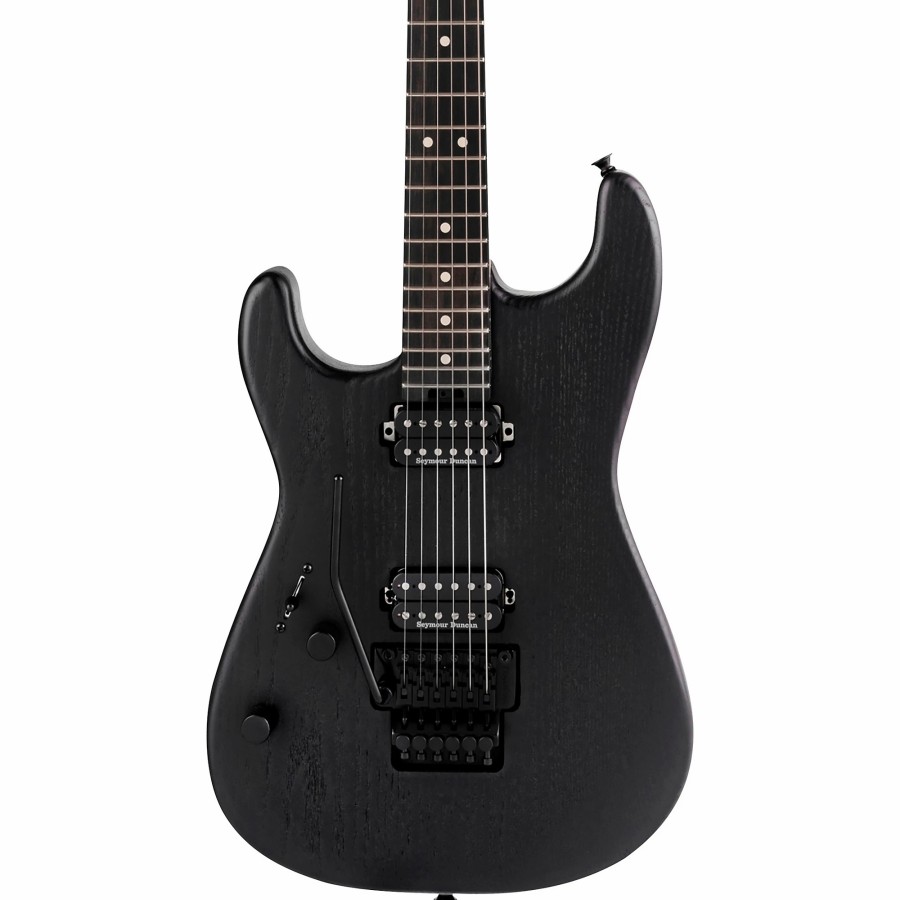 Guitars Charvel Left Handed | Charvel Pro-Mod San Dimas Style 1 Hh Fr E Lh Sassafras Black Satin