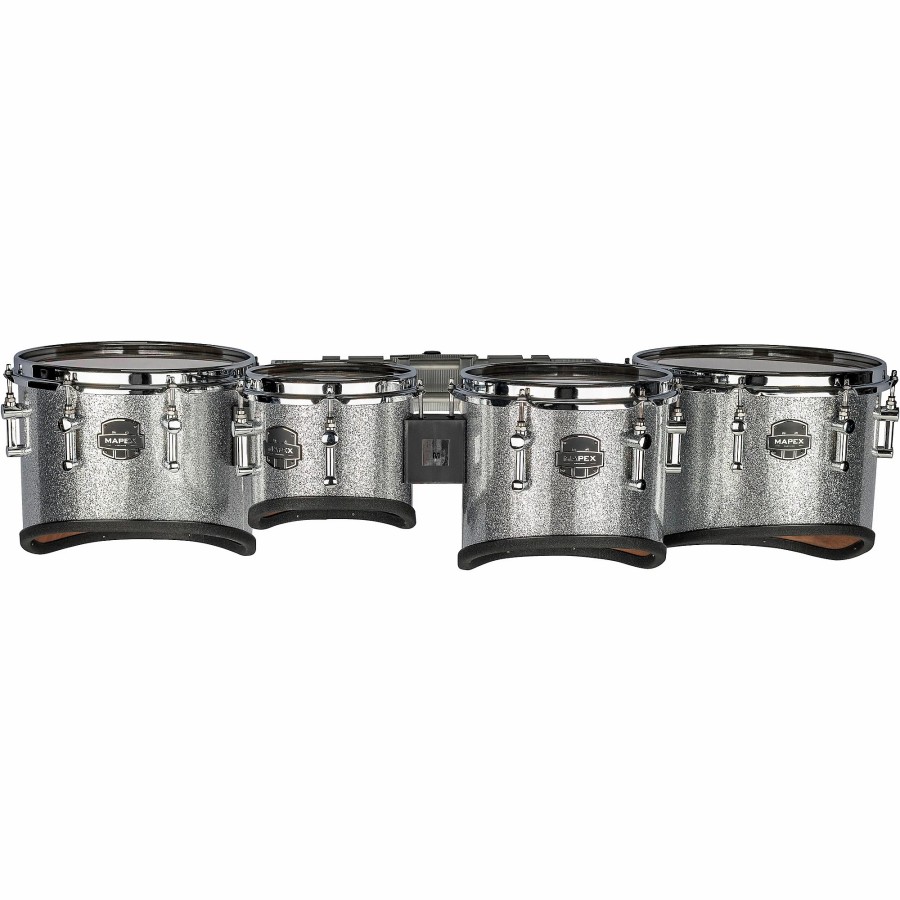 Band & Orchestra Mapex | Mapex Quantum Mark Ii Series California Cut Tenor Small Marching Quad 8, 10, 12, 13 In. Diamond Dazzle