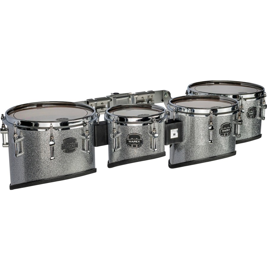 Band & Orchestra Mapex | Mapex Quantum Mark Ii Series California Cut Tenor Small Marching Quad 8, 10, 12, 13 In. Diamond Dazzle