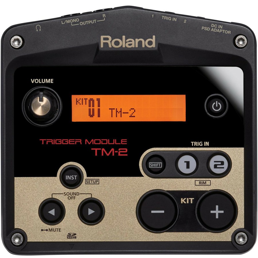 Drums Roland Acoustic Drum Triggers | Roland Tm-2 Drum Trigger Module With 2 Bt-1 Bar Trigger Pads