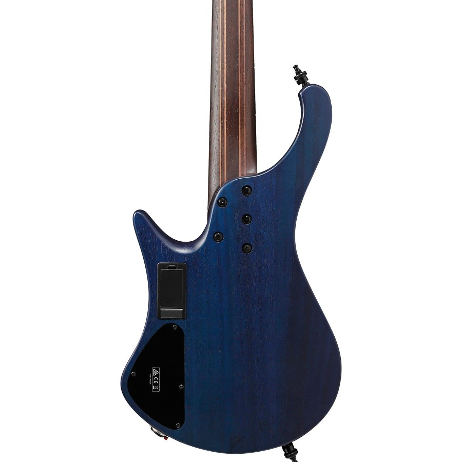 Basses Ibanez 5-String | Ibanez Ehb1505Ms 5-String Multi-Scale Ergonomic Headless Bass Pacific Blue Burst Flat