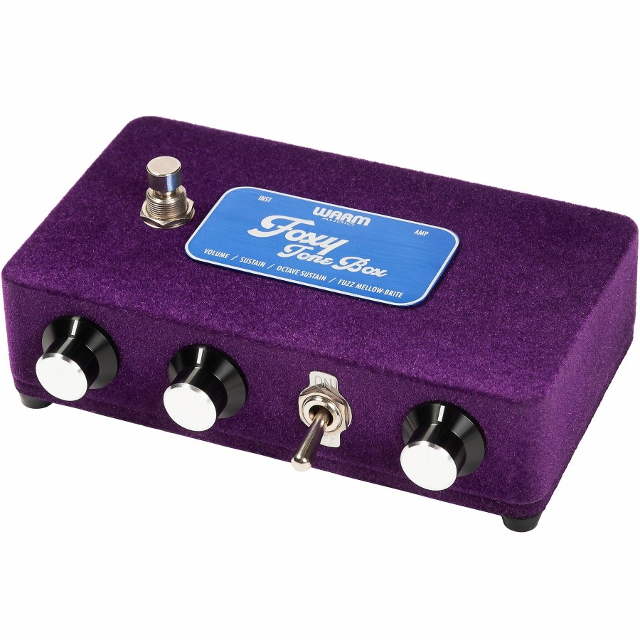 Guitars Warm Audio Effects | Warm Audio Foxy Tone Box Octave Fuzz Guitar Effects Pedal Purple Velvet