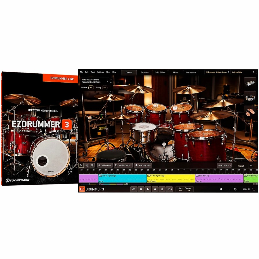 Recording Toontrack | Toontrack Ezdrummer 3 Virtual Drum Software Upgrade From Previous Version