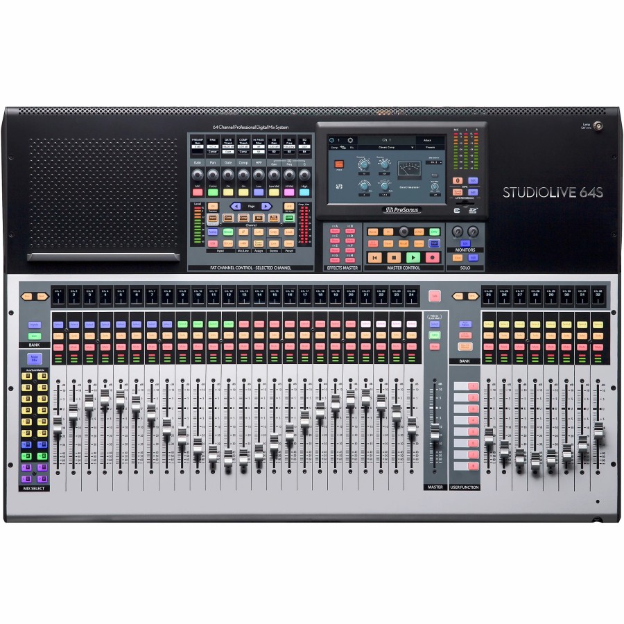 Recording PreSonus | Presonus Studiolive 64S 64-Channel Mixer With 43 Mix Busses, 33 Motorized Faders And 64X64 Usb Interface