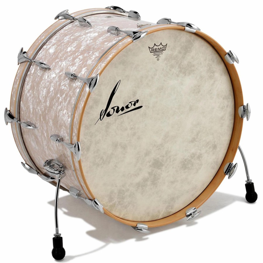 Drums SONOR Bass Drums | Sonor Vintage Series Bass Drum 24 X 14 In. Vintage Pearl