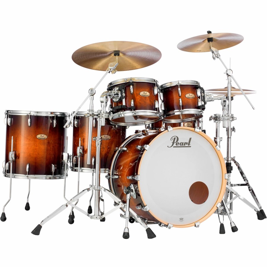 Drums Pearl Drum Sets | Pearl Session Studio Select Series 5-Piece Shell Pack Gloss Barnwood Brown