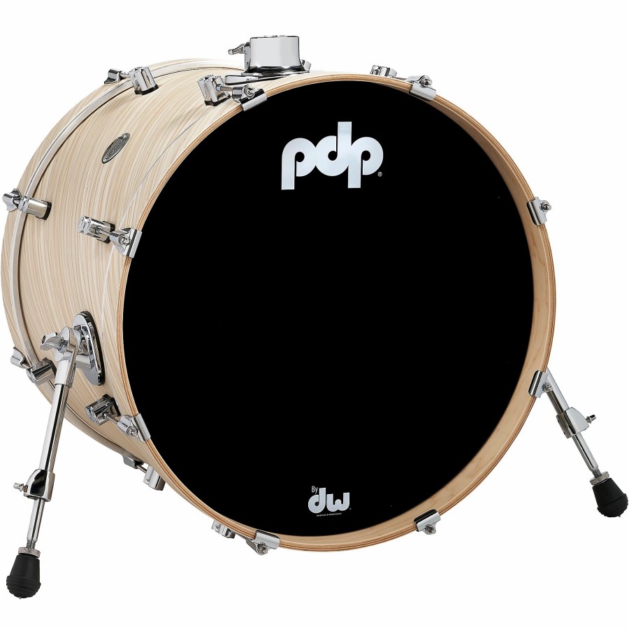 Drums PDP by DW Bass Drums | Pdp By Dw Concept Maple Bass Drum With Chrome Hardware 20 X 16 In. Twisted Ivory