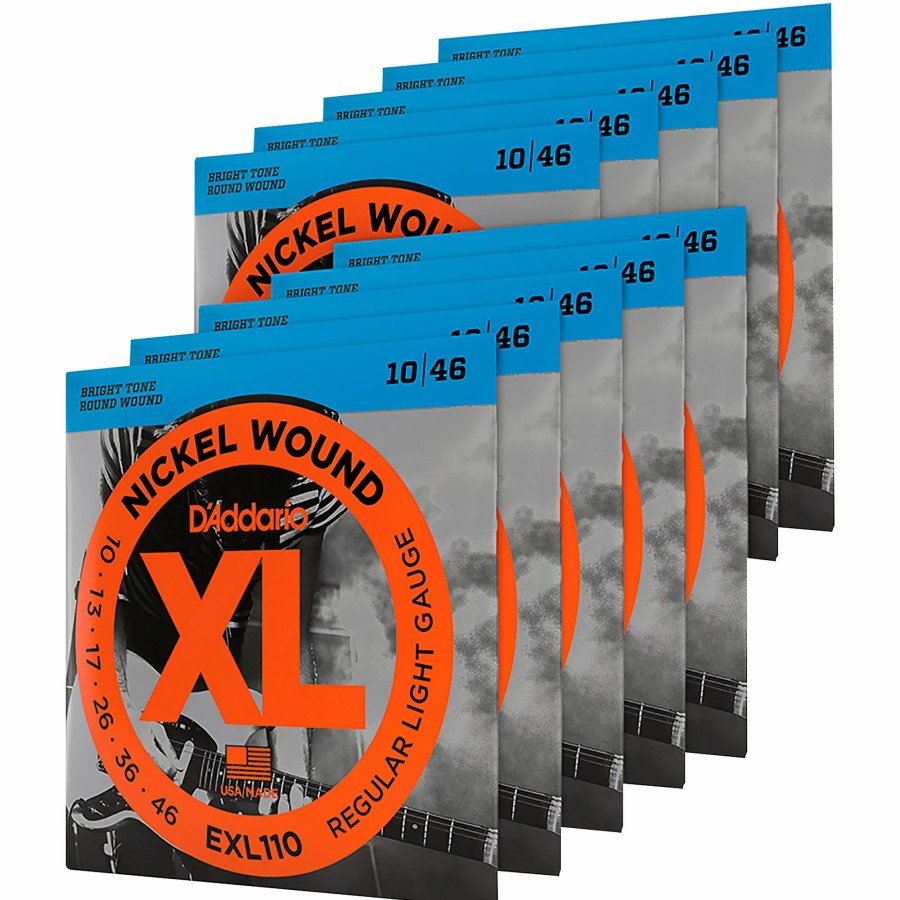 Guitars D'Addario Guitar Strings | D'Addario Exl110 Nickel Light Electric Guitar Strings 10-Pack