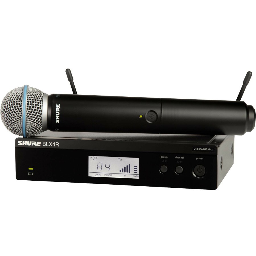 Live Sound Shure | Shure Blx24R/B58 Wireless System With Rackmountable Receiver And Beta 58A Microphone Capsule Band H9