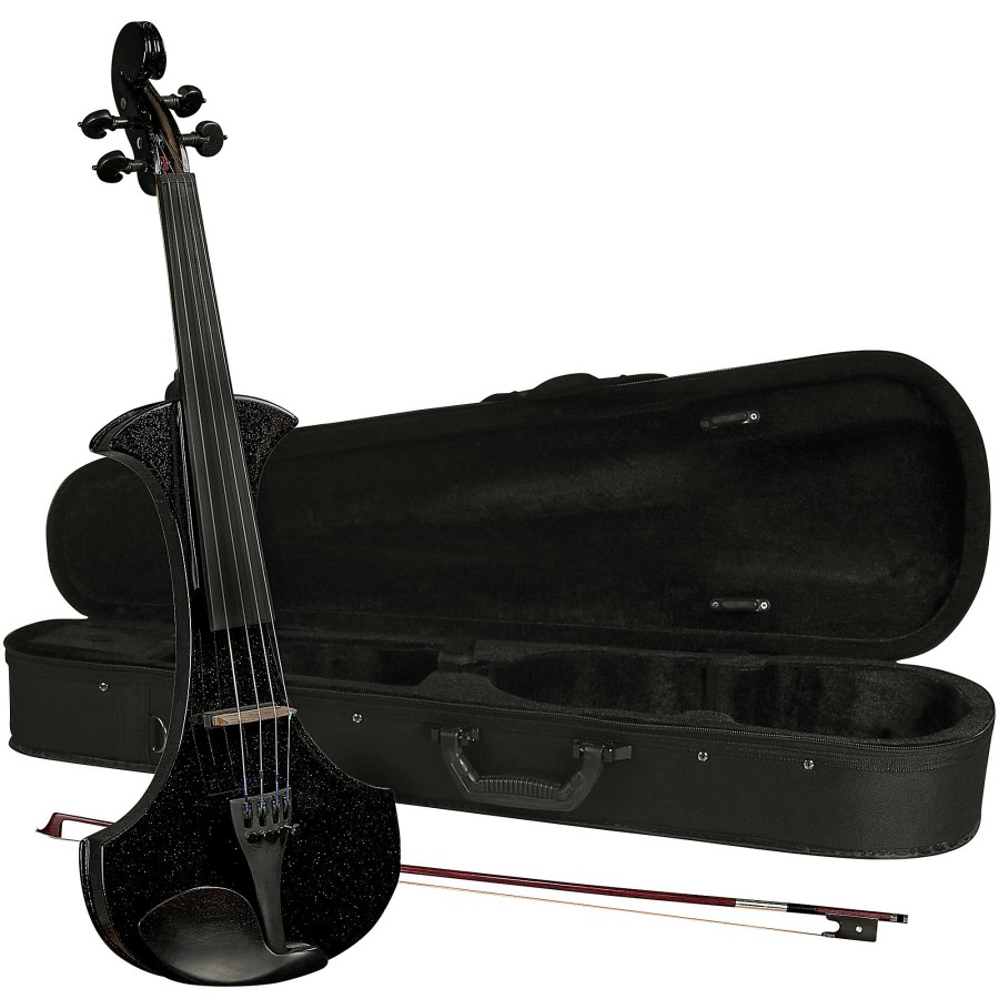 Band & Orchestra Cremona | Cremona Sv-180Bke Premier Student Electric Violin Outfit 4/4 Metallic Black