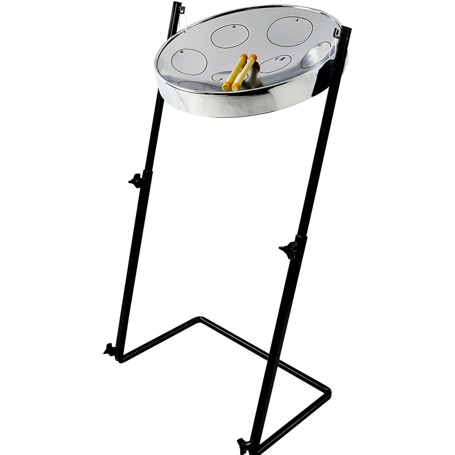 Drums Panyard | Panyard Jumbie Jam Steel Drum Kit With Metal Z-Floor Stand Chrome