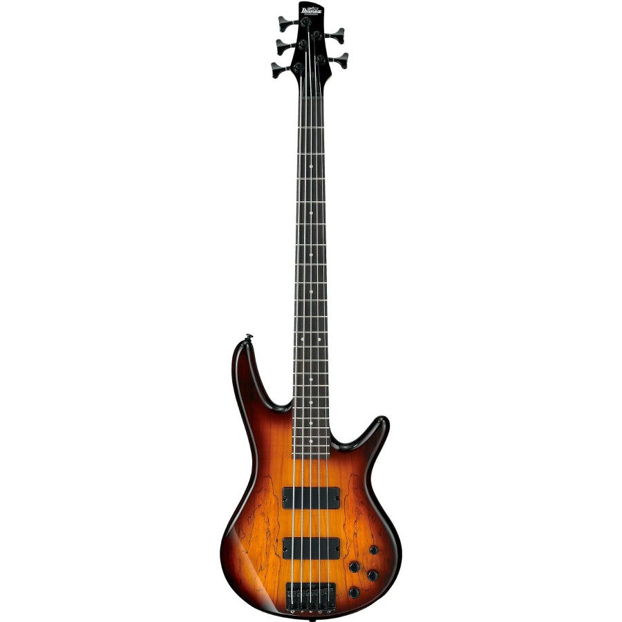 Basses Ibanez 5-String | Ibanez Gsr205Sm 5-String Electric Bass Brown Burst Rosewood Fretboard