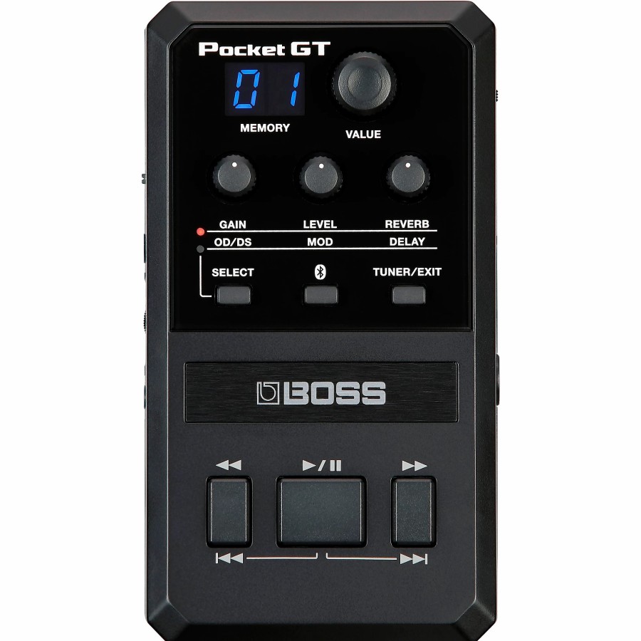 Amps & Effects BOSS Mini Amps | Boss Pocket Gt Amp & Effects Processor Black