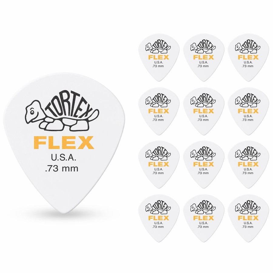 Guitars Dunlop Guitar Picks | Dunlop 468 Tortex Flex Jazz Iii .73 Mm 12 Pack