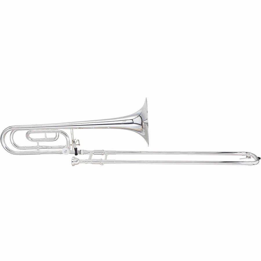 Band & Orchestra Blessing | Blessing Btb1488 Performance Series Bb/F Large Bore Rotor Trombone Outfit With Closed Wrap Silver Plated Yellow Brass Bell