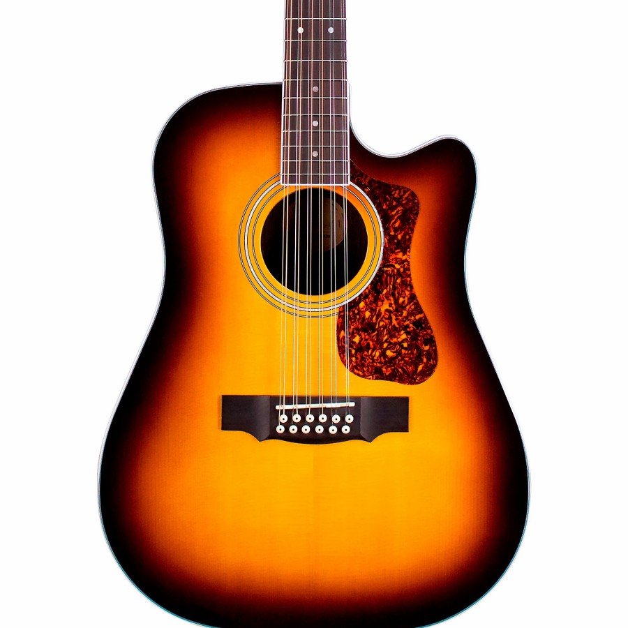 Guitars Guild 12-String | Guild D-2612Ce Deluxe 12-String Cutaway Acoustic-Electric Guitar Antique Sunburst