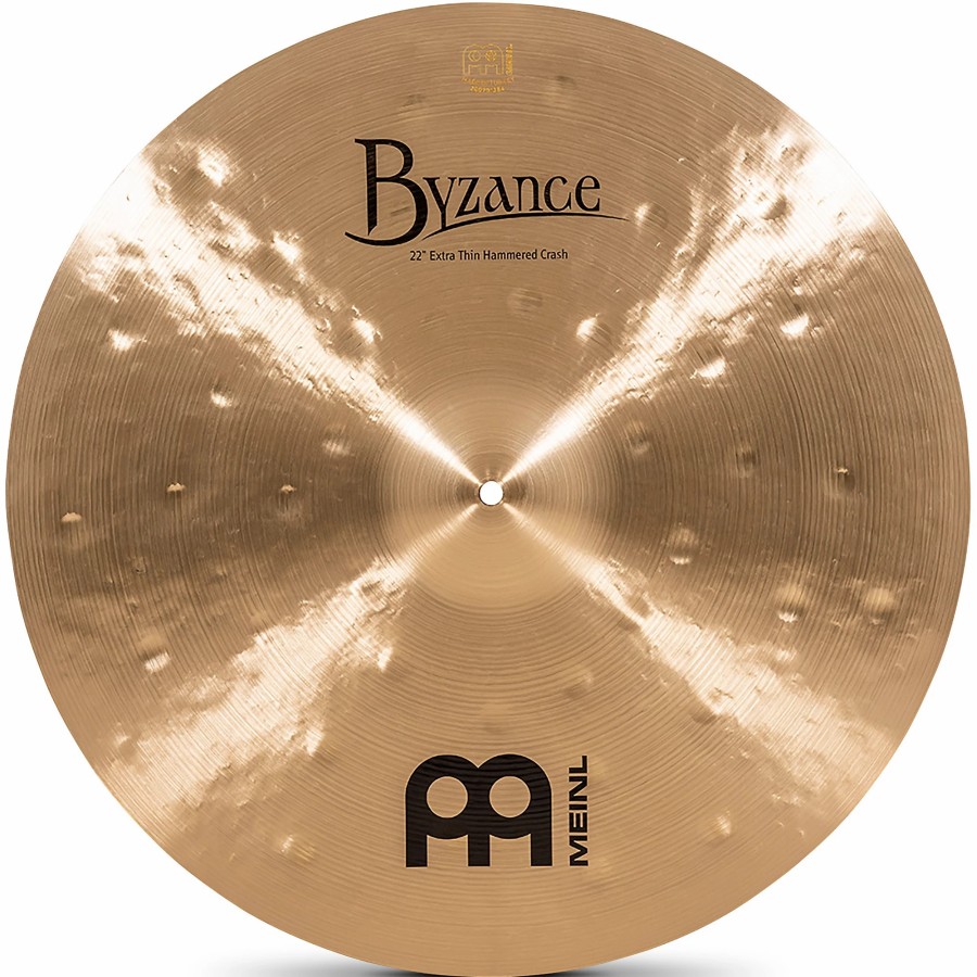 Drums MEINL Crash Cymbals | Meinl Byzance Traditional Extra Thin Hammered Crash 22 In.