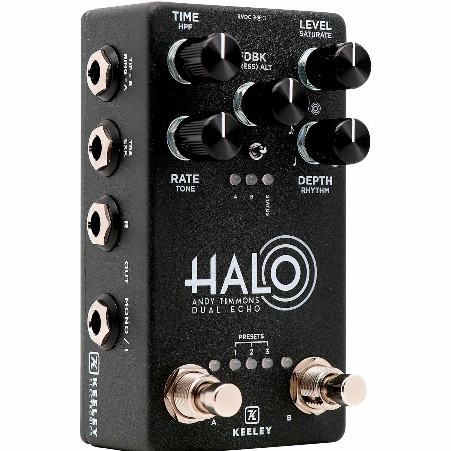 Guitars Keeley Effects | Keeley Halo Andy Timmons Dual Echo Signature Effects Pedal Black