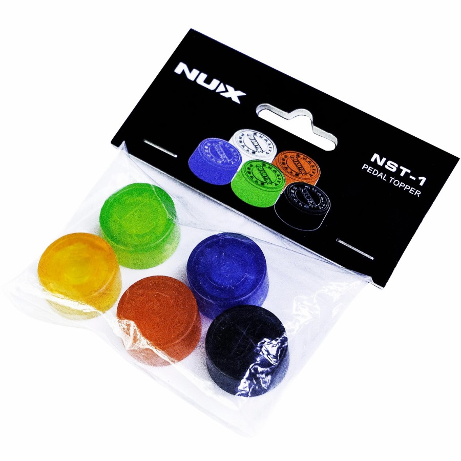 Amps & Effects NUX Effects Pedal Accessories | Nux Pedal Topper Footswitch Cap - Pack Of 5