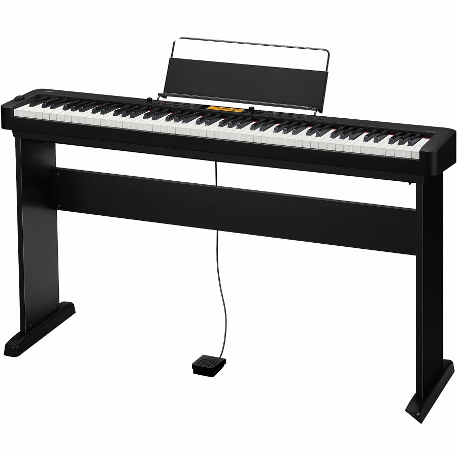 Keyboards & Midi Casio Home Digital Pianos | Casio Cdp-S360Cs Compact Digital Piano With Cs-46 Matching Wooden Stand Black