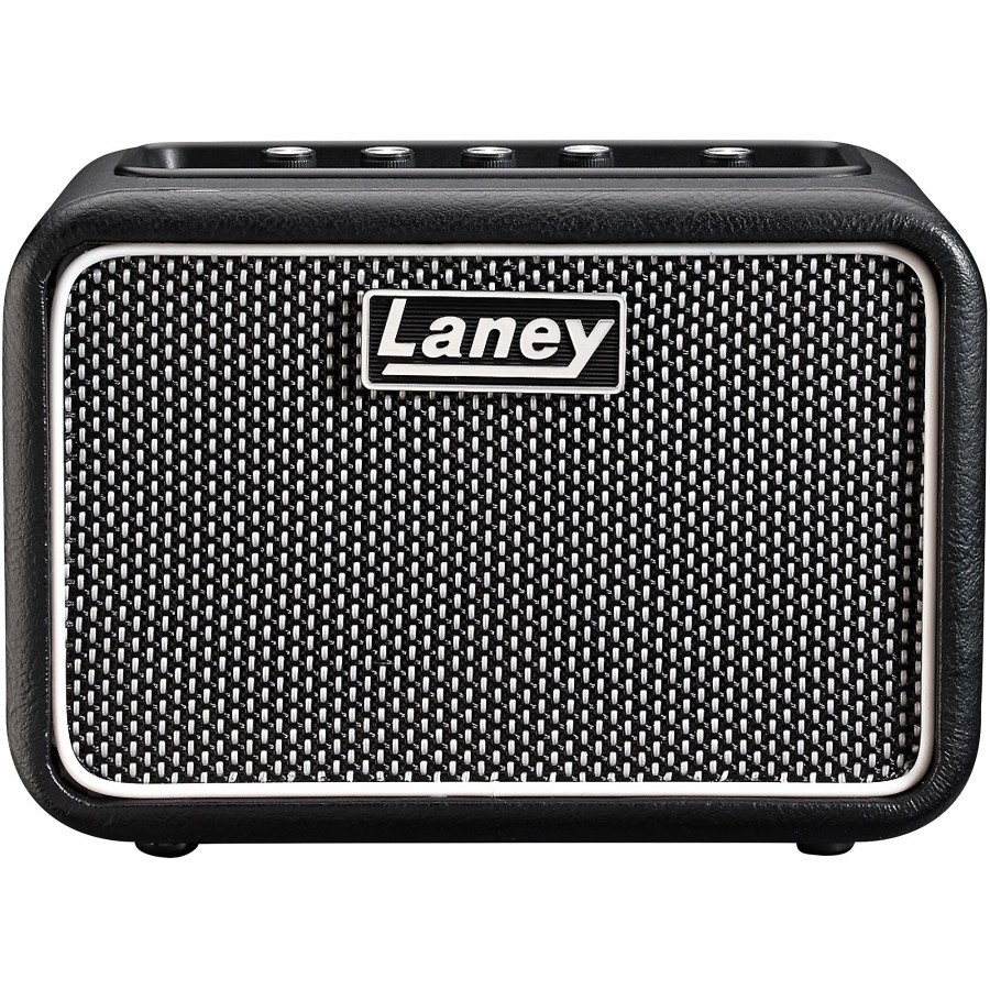 Amps & Effects Laney Mini Amps | Laney Mini-St-Superg 2X3W Stereo Battery-Powered Guitar Amp Black And Silver