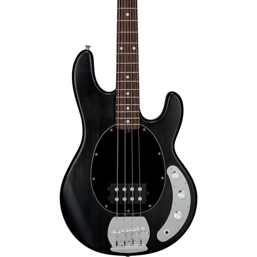 Basses Sterling by Music Man 4-String | Sterling By Music Man Stingray Ray4 Electric Bass Satin Transparent Black Black Pickguard