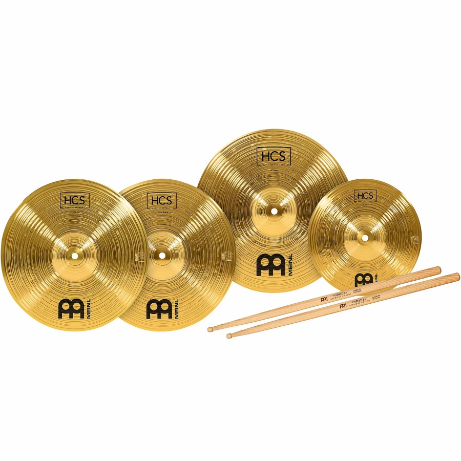 Drums MEINL Cymbal Packs | Meinl Hcs Cymbal Pack With Free Splash, Sticks And Lessons