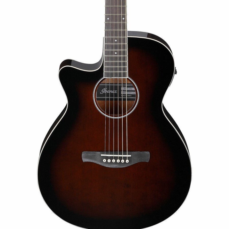 Guitars Ibanez Left Handed | Ibanez Aeg7L Left-Handed Acoustic-Electric Guitar Dark Violin Sunburst