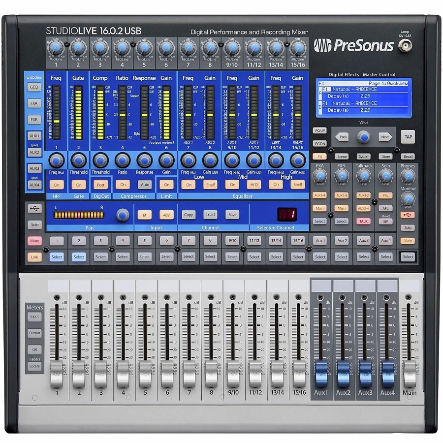 Recording PreSonus | Presonus Studiolive 16.0.2 Usb 16X2 Performance And Recording Digital Mixer