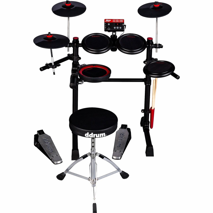 Drums ddrum Electronic Drum Sets | Ddrum E-Flex Electronic Drum Set Black