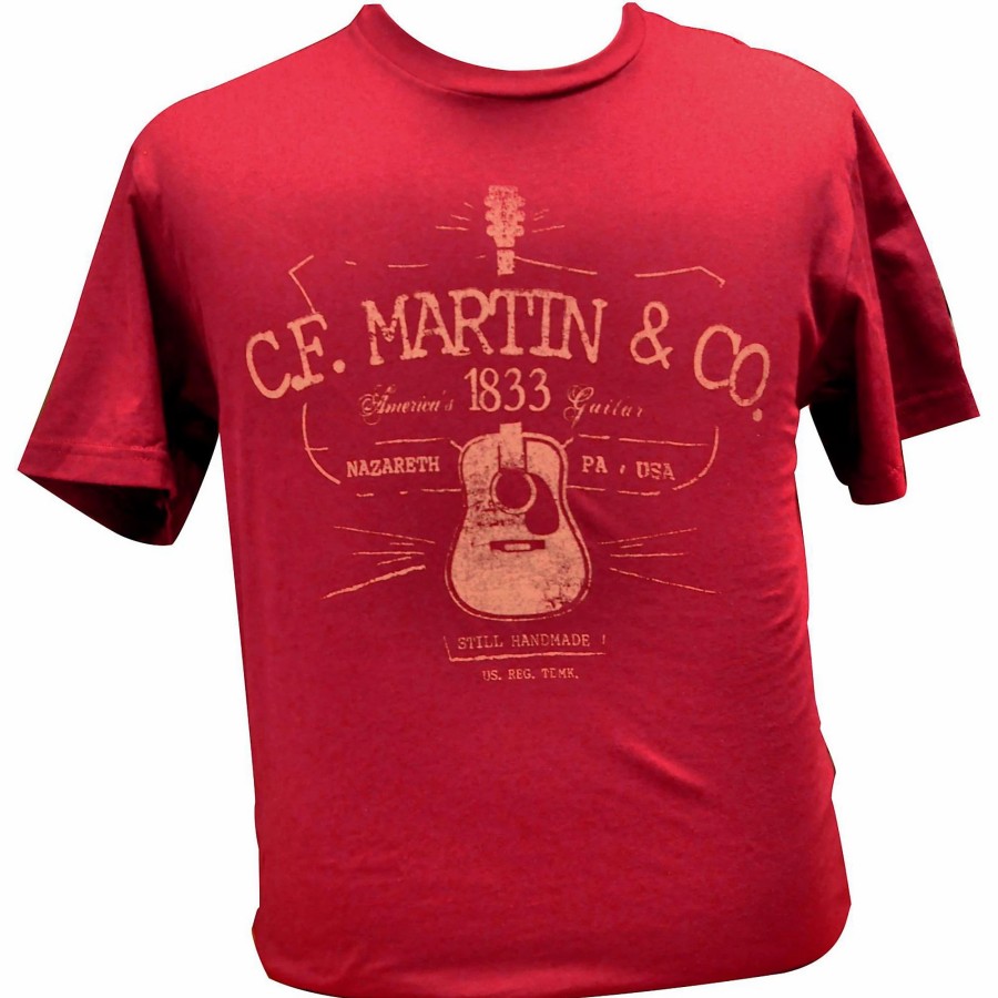 Accessories Martin | Martin D28 Logo T-Shirt Cardinal Medium