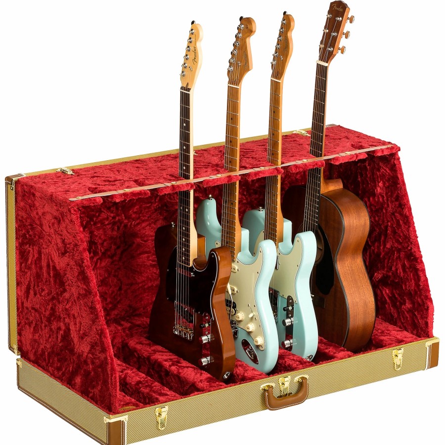 Guitars Fender Guitar Stands | Fender Classic Series 7 Guitar Case Stand Tweed