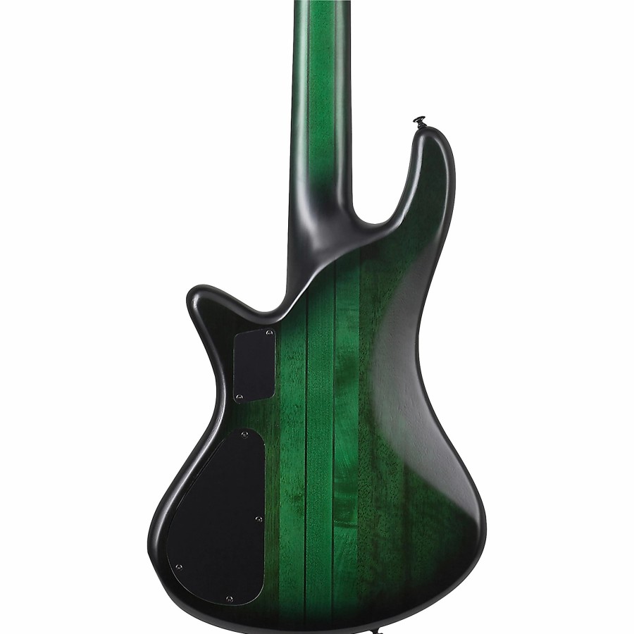 Basses Schecter Guitar Research 5-String | Schecter Guitar Research Stiletto Studio-5 5-String Electric Bass Guitar Emerald Green Burst