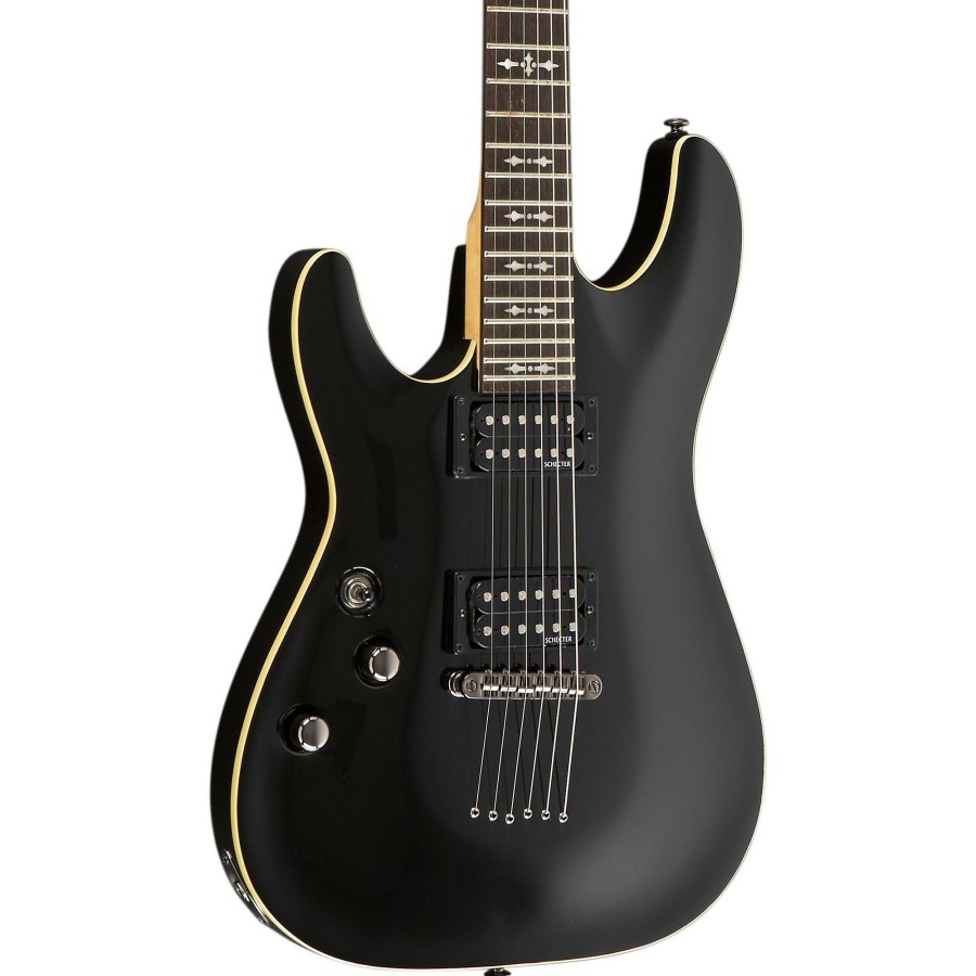 Guitars Schecter Guitar Research Left Handed | Schecter Guitar Research Omen-6 Left-Handed Electric Guitar Black