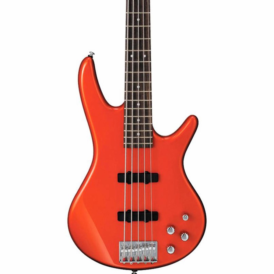 Basses Ibanez 5-String | Ibanez Gsr205 5-String Bass Roadster Orange Metallic