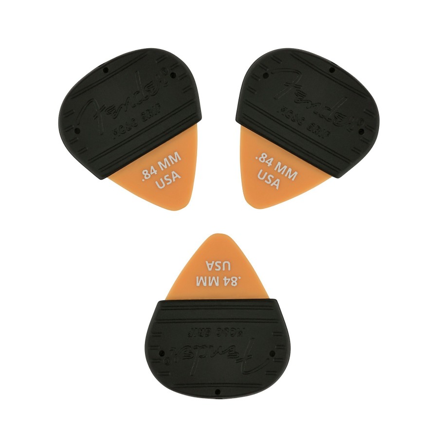 Guitars Fender Guitar Picks | Fender Mojo Grip Dura-Tone Delrin Guitar Picks (3-Pack) Butterscotch Blonde .84 Mm