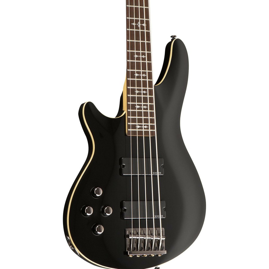 Basses Schecter Guitar Research Left-Handed | Schecter Guitar Research Omen-5 Bass Left-Handed Electric Guitar Black