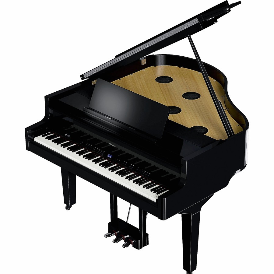 Keyboards & Midi Roland Home Digital Pianos | Roland Gp-9 Digital Grand Piano With Bench Polished Ebony