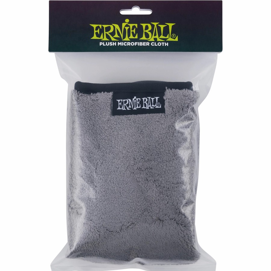 Accessories Ernie Ball | Ernie Ball Ultra-Plush Microfiber Polish Cloth Gray