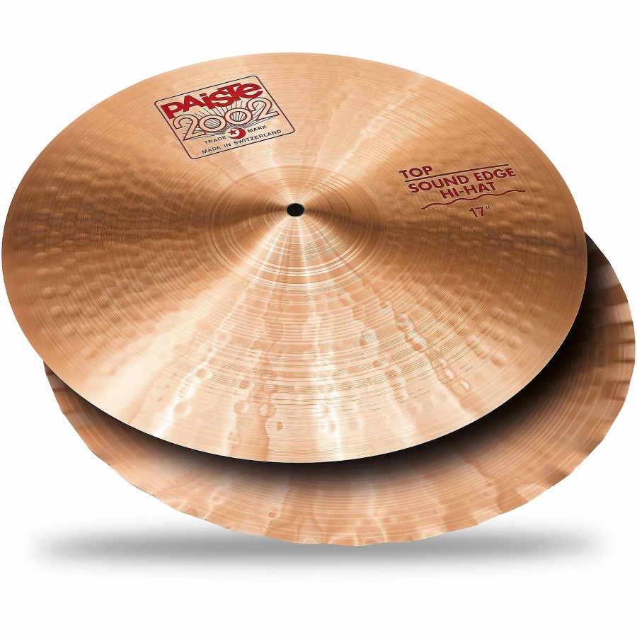 Drums Paiste Hi-Hat Cymbals | Paiste 2002 Sound Edge Hi-Hats 17 In. Top